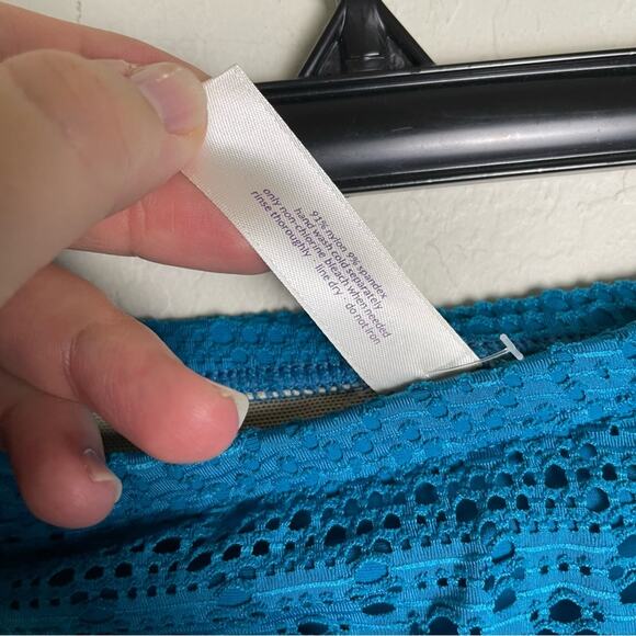 Lane Bryant Cacique Crochet Swim Skirt Swimsuit Bottoms 22W NWT Winter Fresh - Picture 7 of 11